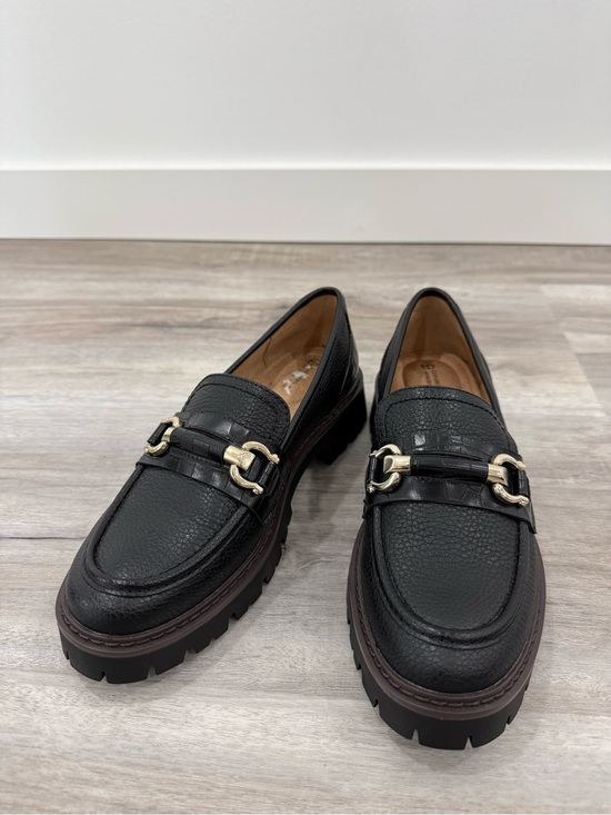 Giani Bernini Shoes - Black Leather Giani Bernini Buckle Loafers